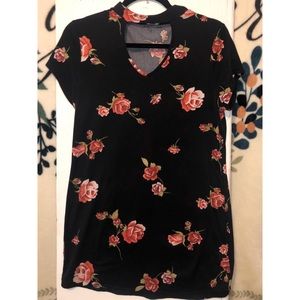 Black Floral Shirt